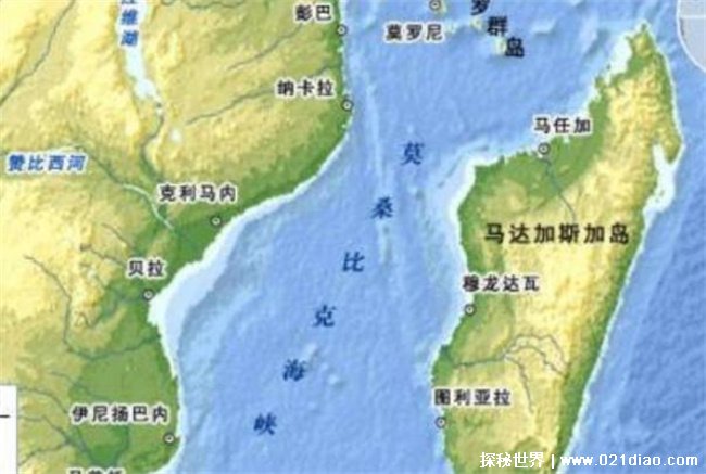 世界上最长的海峡，莫桑比克海峡(长达1670公里)