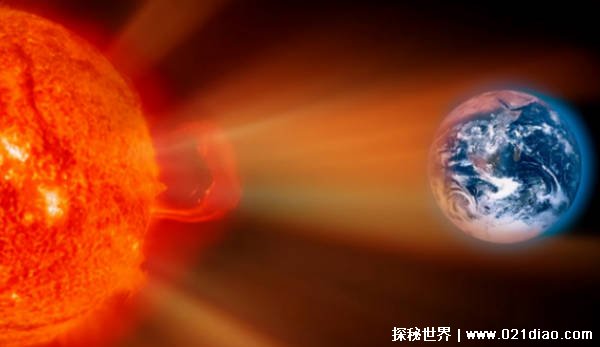 太阳黑子释放最强的太阳耀斑几乎直指地球（太阳耀斑）