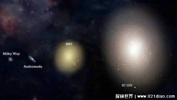  IC1101星系可容纳几千个银河系，还在不断“吞噬”周边星系（目前已知的最大星系）