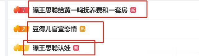 赢麻了！曝王思聪已私下认娃！给黄一鸣每年300万抚养费和一套房