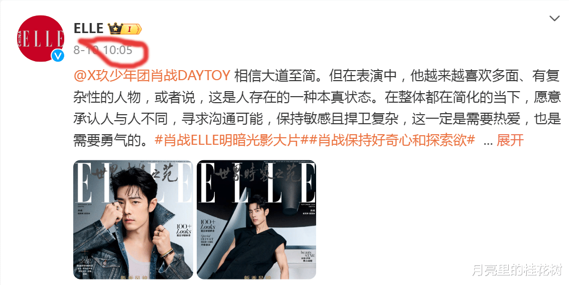 ELLE声明肖战9月刊为正刊，网友：光与暗中闪耀的你，好有质感