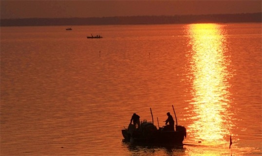 中国面积最大的悬湖 洪泽湖水面面积为1597平方公里