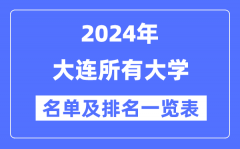 2024大连所有大学名单及排名情况一览表（共31所）