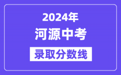 2024年河源中考录取分数线一览表（含历年分数线）