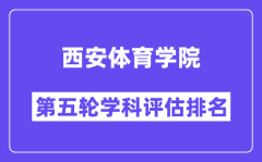 西安体育学院学科评估结果排名(全国第五轮评估)