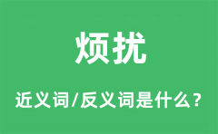 烦扰的近义词和反义词是什么_烦扰是什么意思?